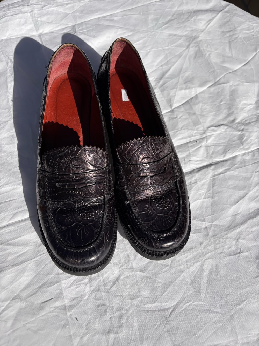 Donald J. Pliner Men's Embossed Penny Loafers in Black
